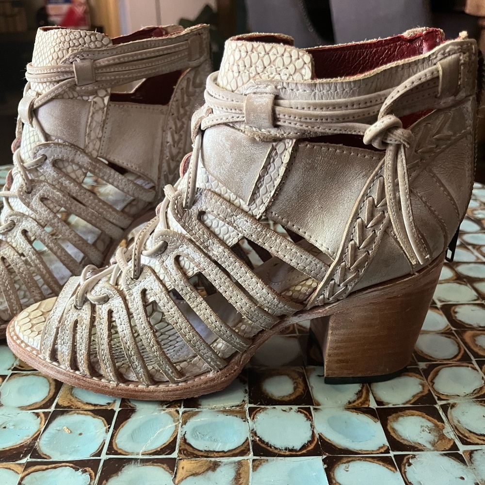 Free bird peep toe booties
